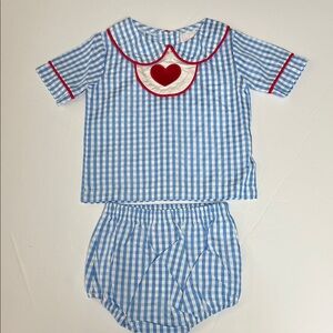 NWOT Stitchy Fish Boys Outfit Size 6 Months